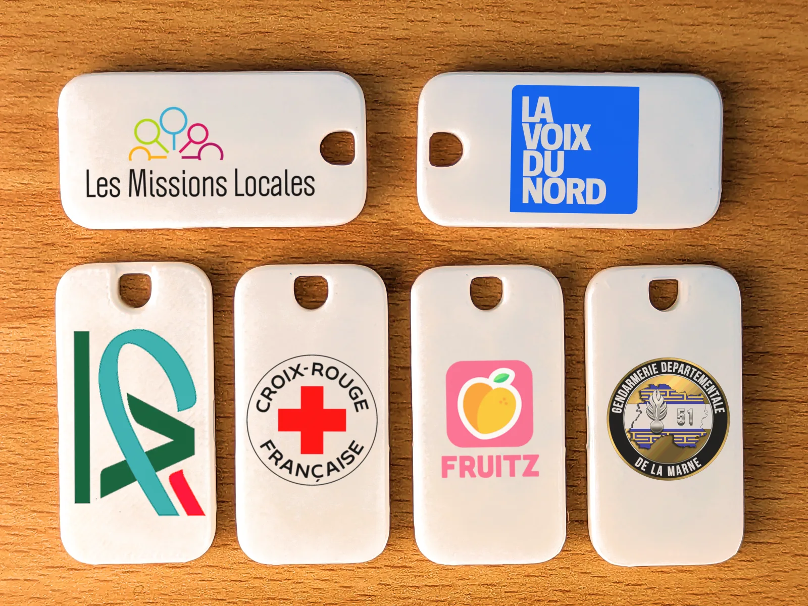 Sifflets anti-relou Cupote personnalisés avec logos