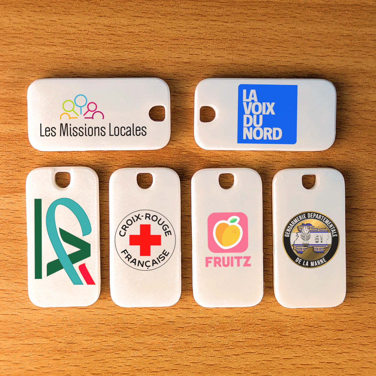 Sifflet anti-relou Cupote au format porte-clés, personnalisable